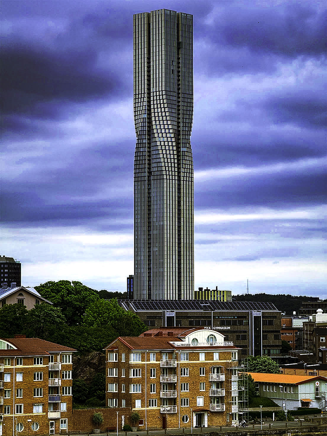 Tallest Building in Gothenburg Seen from the Ship