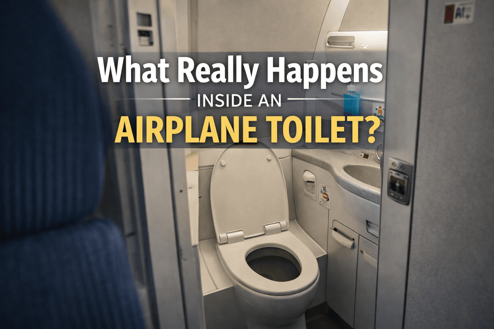 What Really Happens Inside an Airplane Toilet?