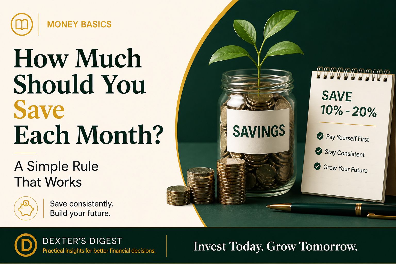 How Much Should You Save Each Month? A Simple Rule That Works